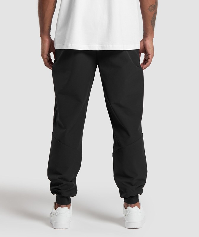 Gymshark Ease Woven Joggers Black | 58721VSPX