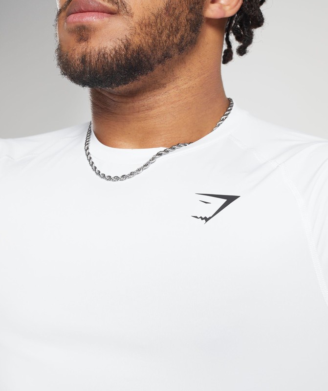 Gymshark Element Baselayer Long Sleeve T-Shirt White | 24357LPXH