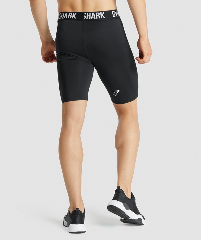 Gymshark Element Baselayer Shorts Black | 86597ZYGM