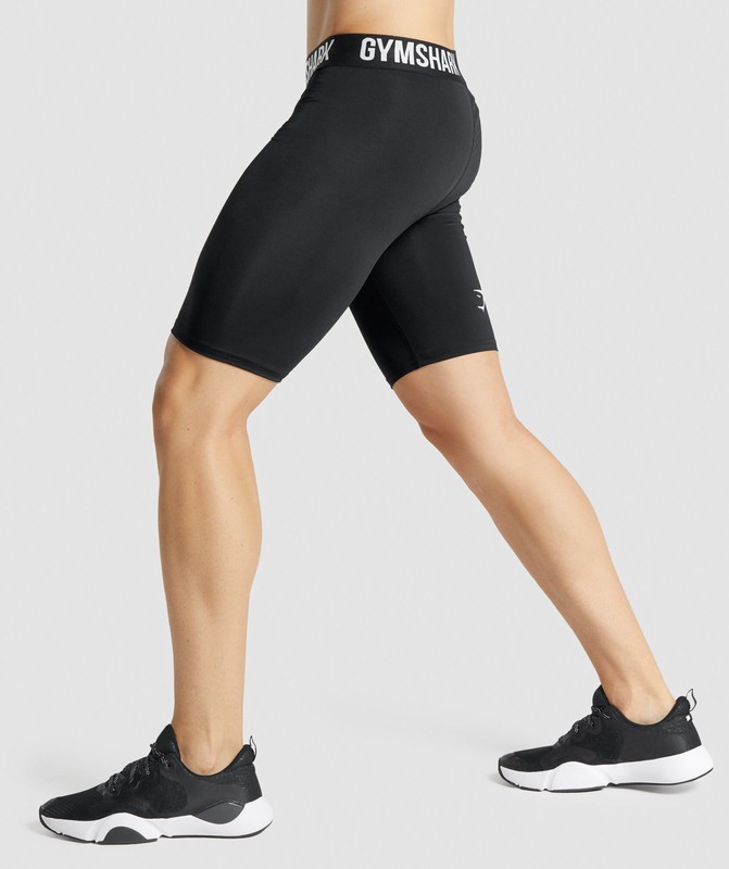 Gymshark Element Baselayer Shorts Black | 86597ZYGM