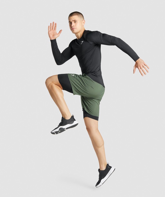 Gymshark Element Baselayer Shorts Black | 86597ZYGM