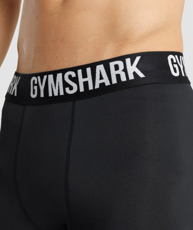 Gymshark Element Baselayer Shorts Black | 86597ZYGM