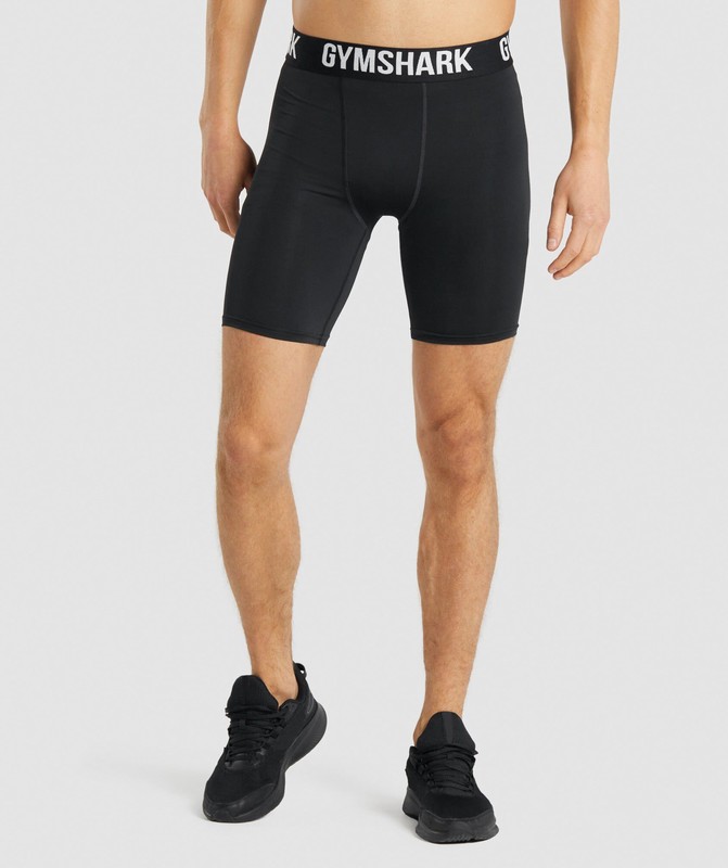 Gymshark Element Baselayer Shorts Black | 86597ZYGM
