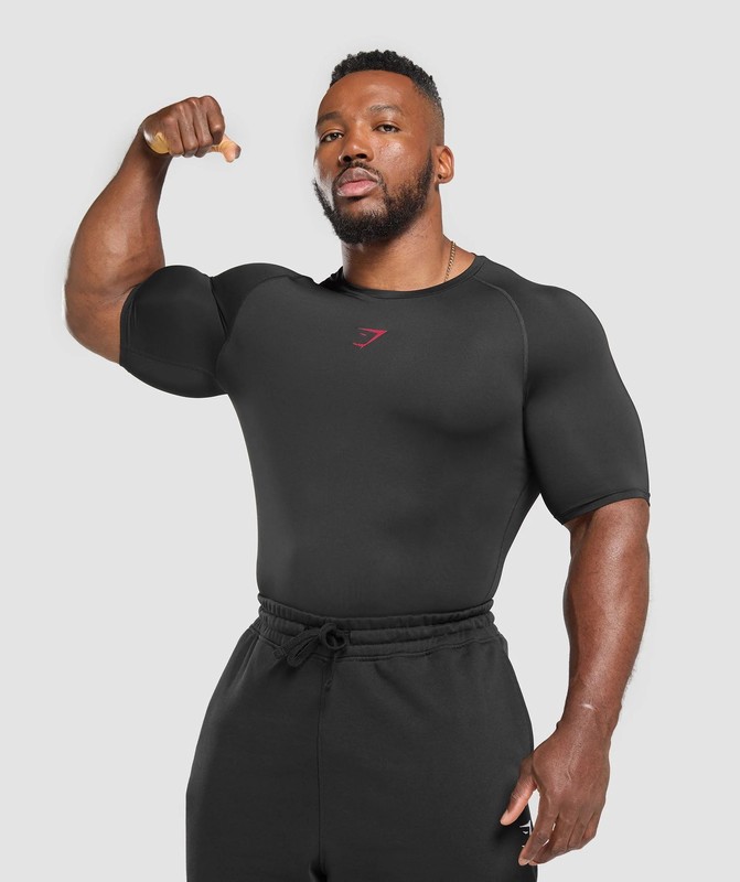 Gymshark Element T-Shirt Black | 02965GVUA