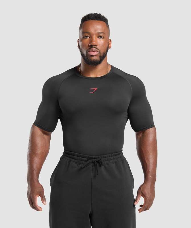 Gymshark Element T-Shirt Black | 02965GVUA