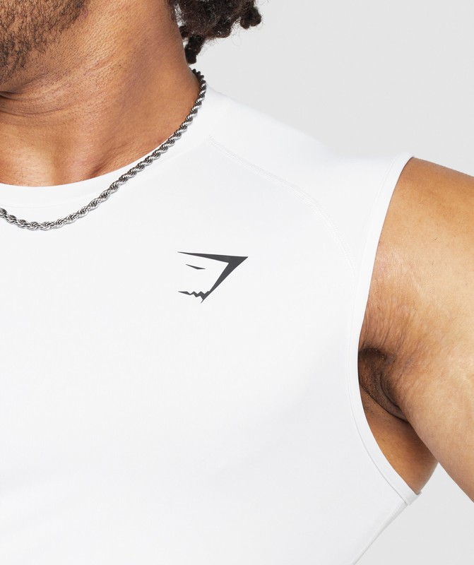 Gymshark Element Tank White | 79385NHKV