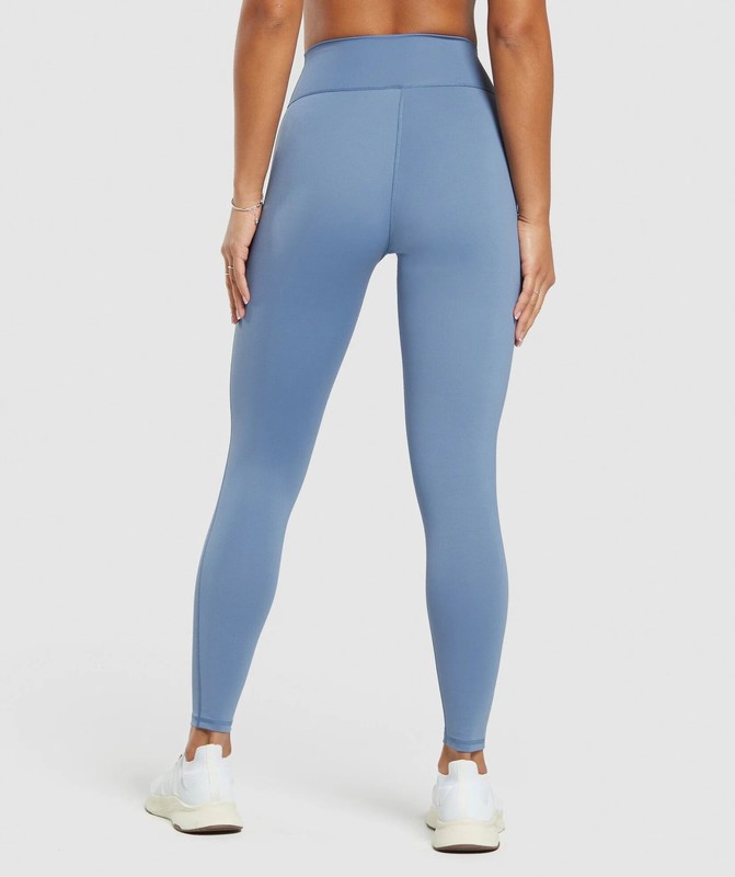 Gymshark Elevate Leggings Faded Blue | 73428IBYW
