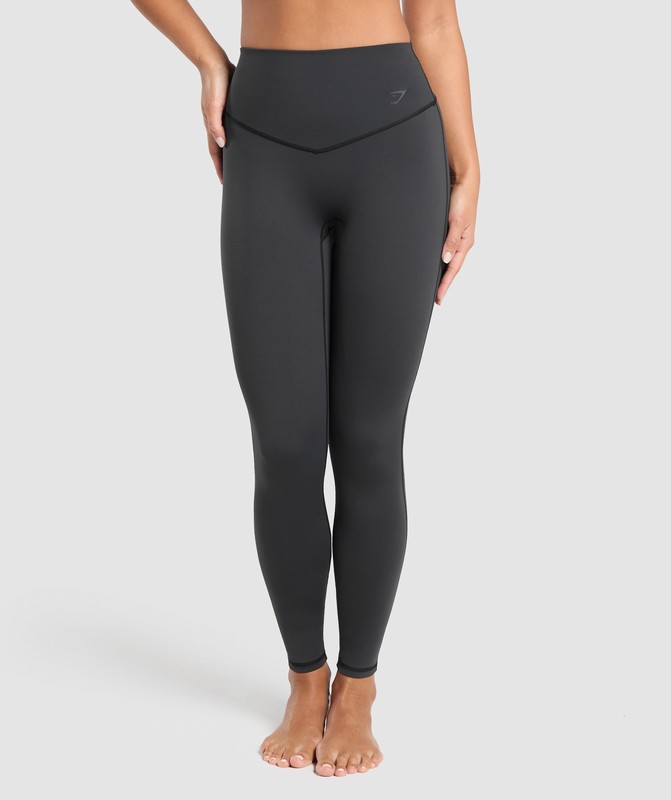 Gymshark Elevate Regular Leggings 2.0 Black | 16053JTQB