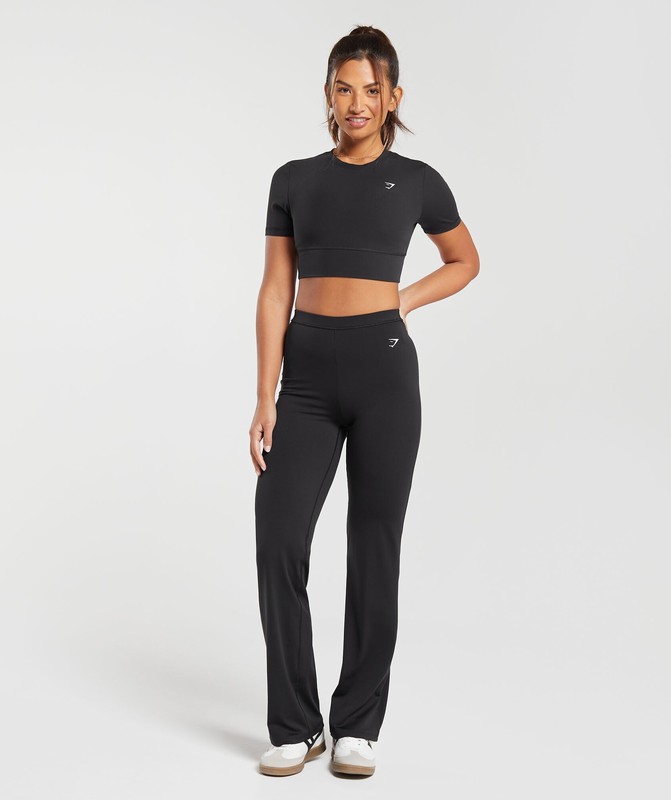 Gymshark Everyday Flare Legging Black | 05824ZPJM