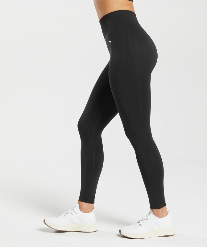 Gymshark Everyday Seamless Leggings Black | 04582ADVW