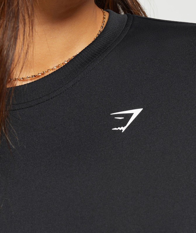 Gymshark Everyday Seamless Long Sleeve Top Black | 28697DQNZ