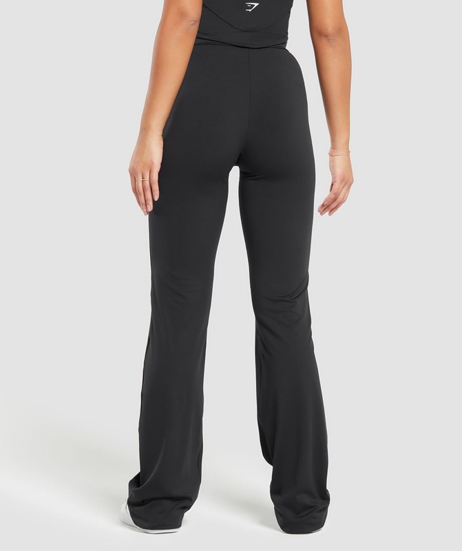Gymshark Everyday Tall Flared Leggings Black | 67281QRTL