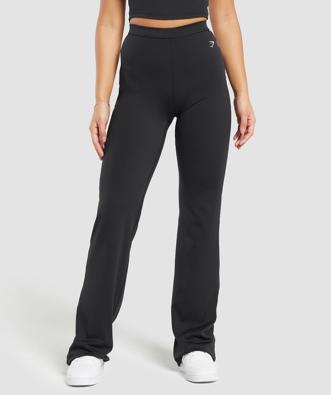 Gymshark Everyday Tall Flared Leggings Black | 67281QRTL