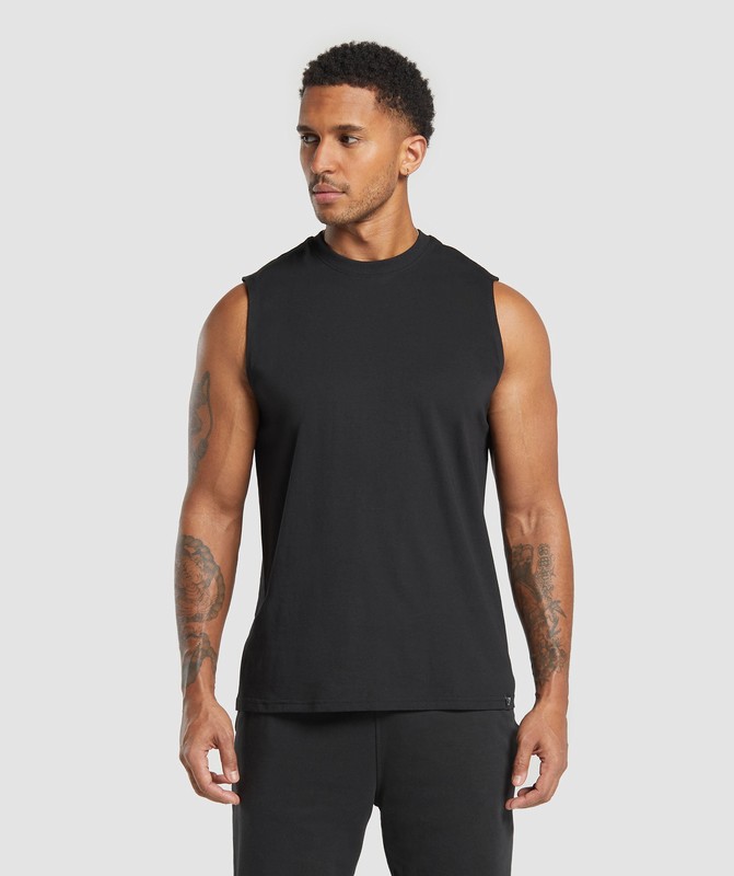 Gymshark Everyday Tank 2 Pack Black / Light Grey Core Marl | 28951DNZR