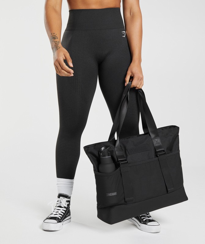Gymshark Everyday Tote Black | 21894MKHX