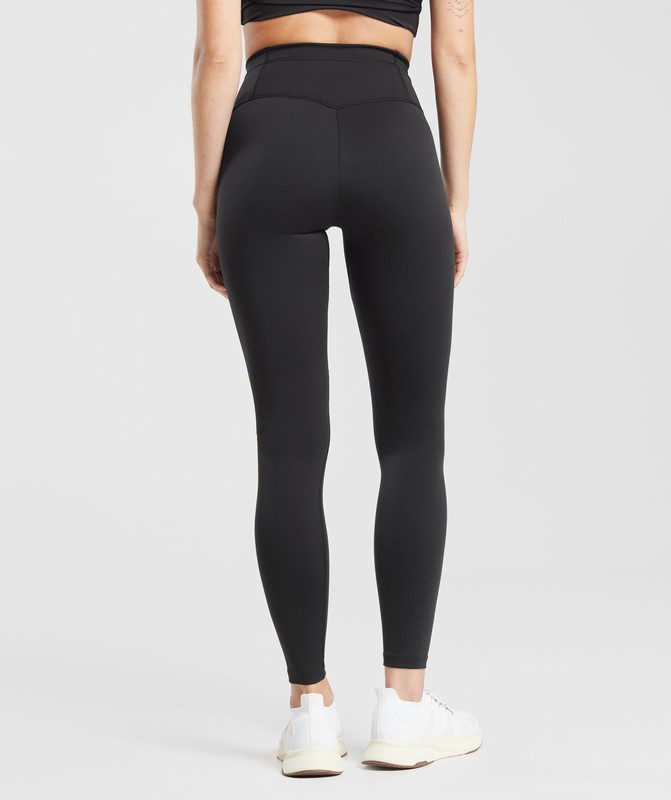 Gymshark Everyday V Waistband Leggings Black | 34071DRBC