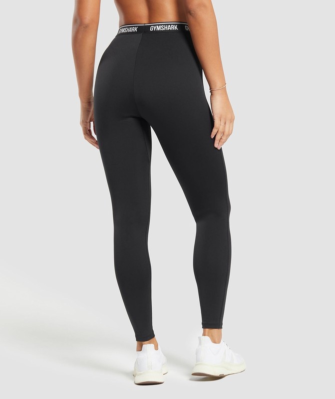 Gymshark Everyday Waistband Leggings Black | 53096TXHW