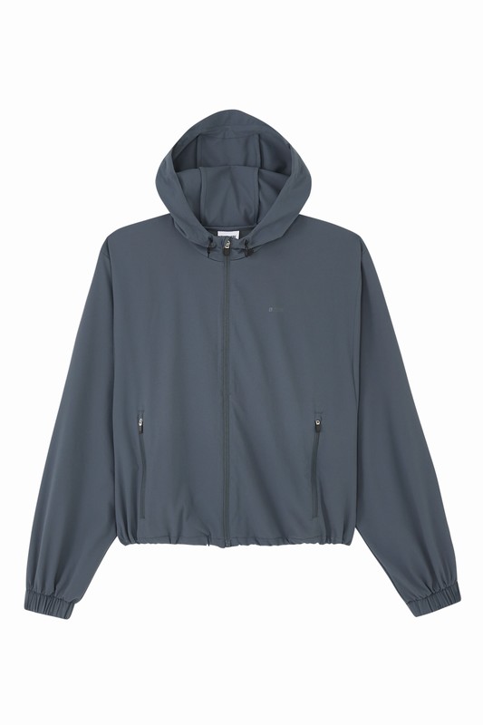 Gymshark Everywear Cropped Lightweight Jacket Slate Teal | 97026SJQT