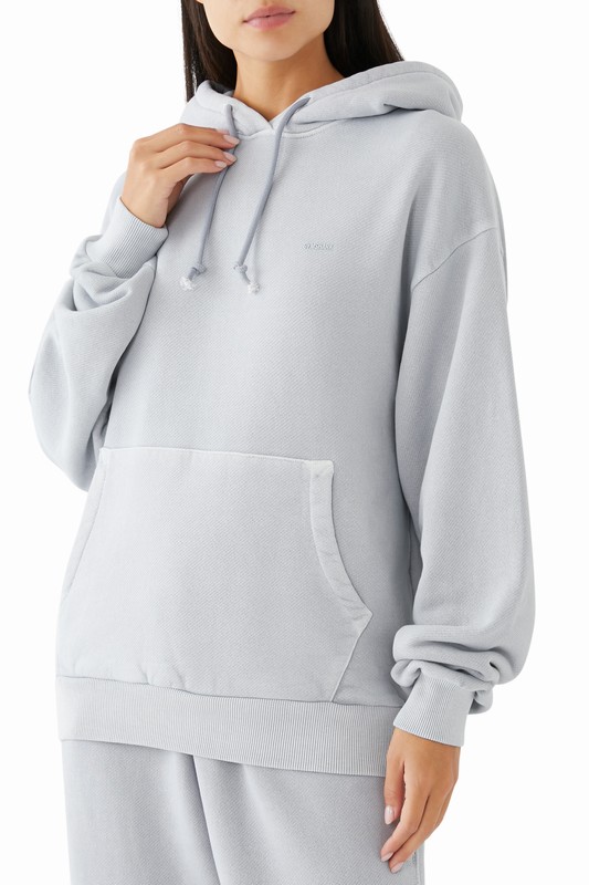 Gymshark Everywear Relaxed Hoodie Ice Grey / Pigment Garment Dye | 71046STVM