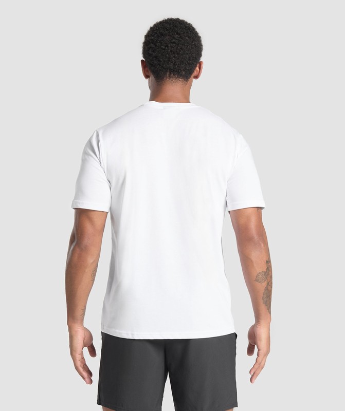 Gymshark Fitness Apparel Functional T-Shirt White | 72930XSQO