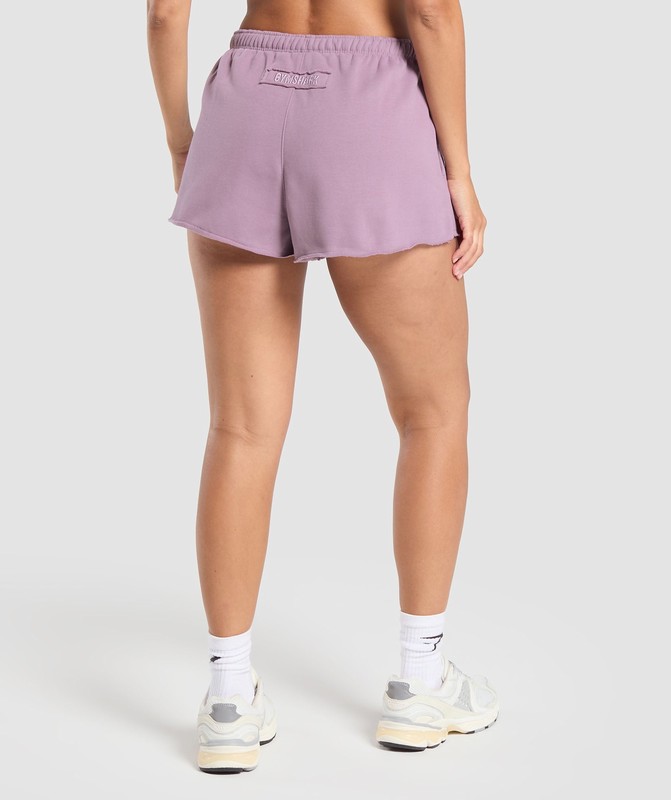 Gymshark Fleece Shorts Soft Purple | 91765IJTC