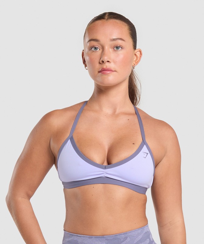 Gymshark GS X Diana Minimal Sports Bra Purple | 64573YTKM