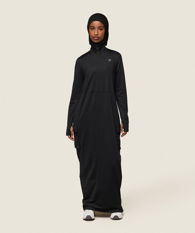 Gymshark GS x Leana Deeb Abaya Black | 76253IRJN