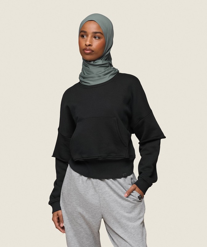 Gymshark GS x Leana Deeb Sweat Black | 18976MNSQ