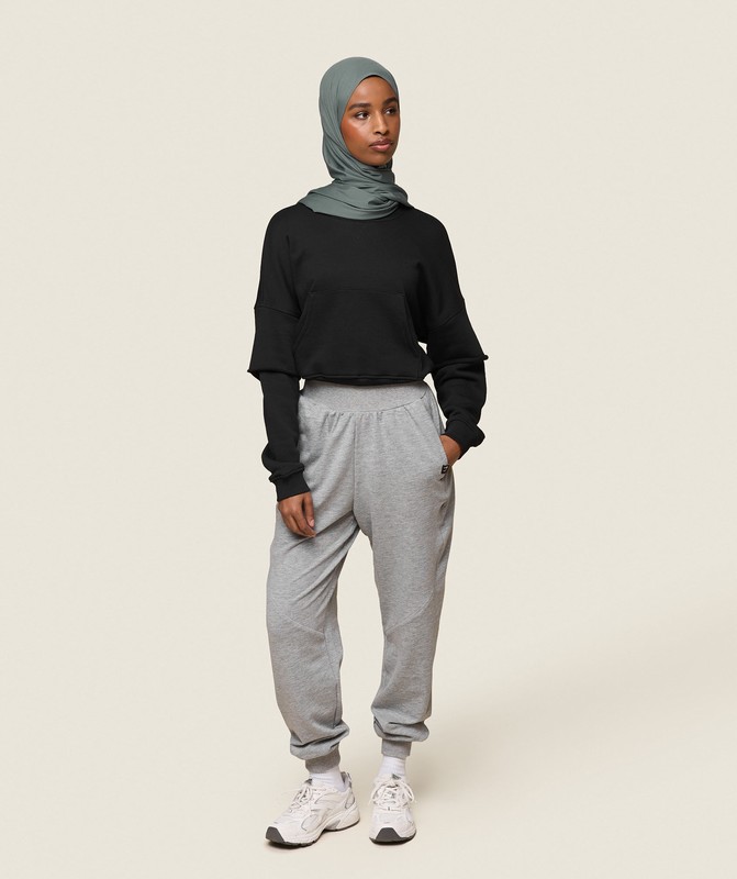 Gymshark GS x Leana Deeb Training Joggers Light Grey Marl | 12064ZYEX