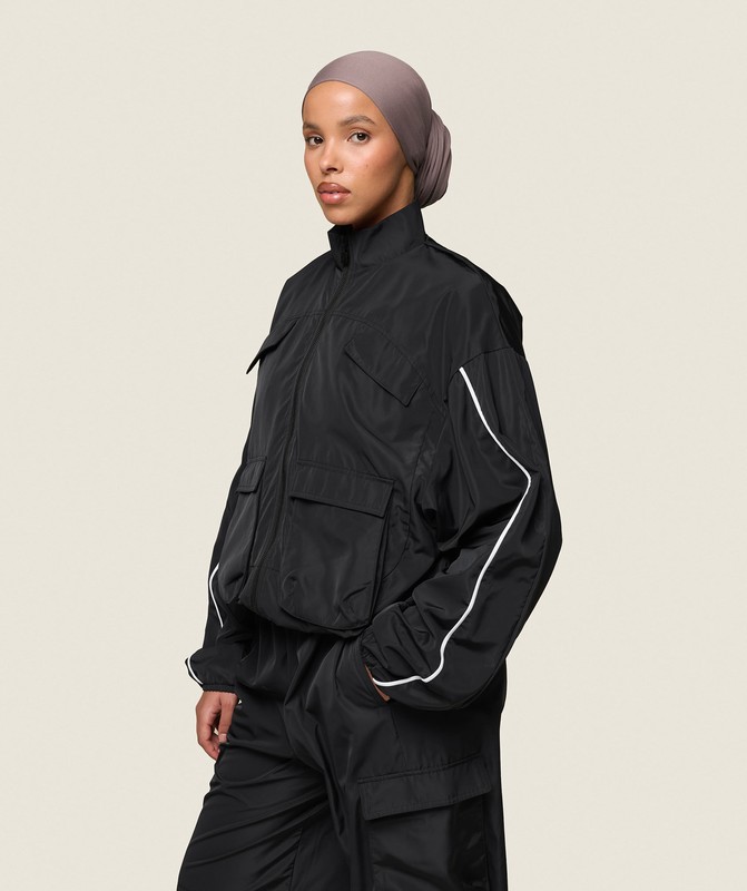 Gymshark GS x Leana Deeb Woven Jacket Black | 41629SETH