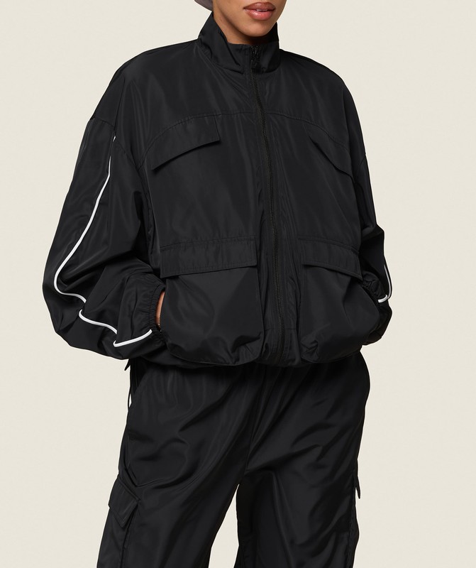 Gymshark GS x Leana Deeb Woven Jacket Black | 41629SETH