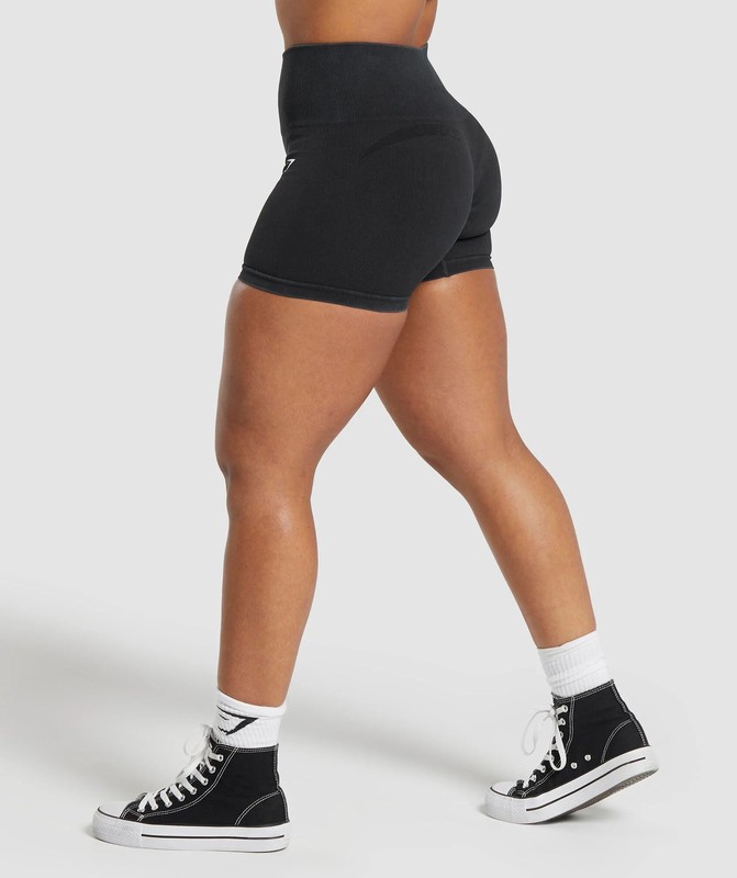 Gymshark Gains Seamless Short Black | 16253TLGA