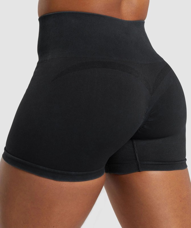 Gymshark Gains Seamless Short Black | 16253TLGA