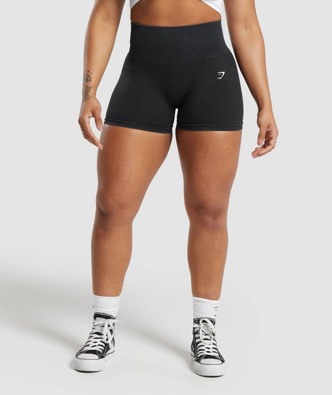 Gymshark Gains Seamless Short Black | 16253TLGA