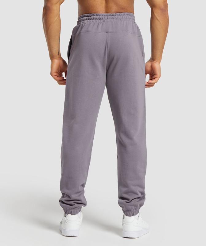Gymshark Global Lifting Oversized Essential Joggers Fog Purple | 68913QDLN