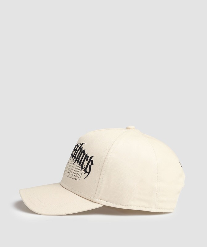 Gymshark Graphic Distressed Cap Ecru White | 05186SWZQ