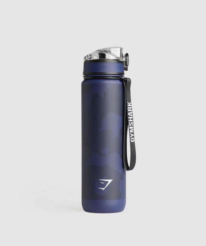 Gymshark Graphic Sports Bottle Ash Blue | 40372ANXZ