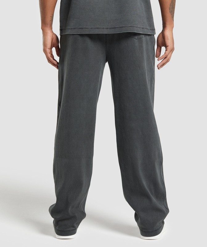 Gymshark Heavyweight Ribbed Joggers Asphalt Grey / Pigment Garment | 68732YDOX