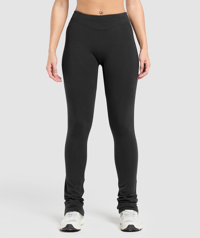 Gymshark Heavyweight Washed Leggings Black Wash | 36827YGNH