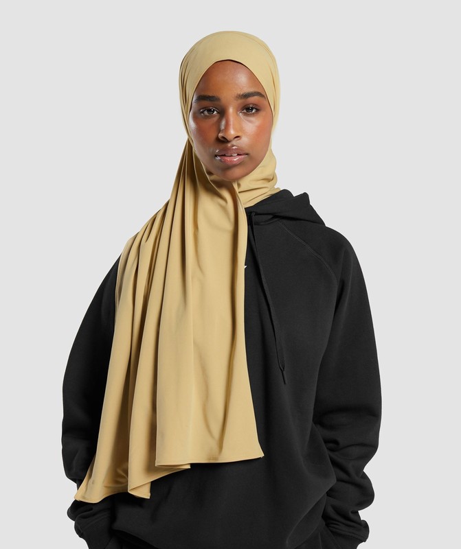 Gymshark Hijab Sand Beige | 74392BUPF