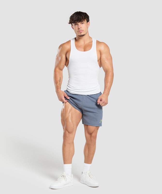 Gymshark Impact 7" Shorts Iron Blue | 01538KZHD