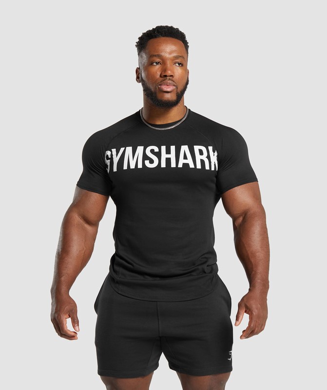 Gymshark Impact Muscle T-Shirt Black | 65934ACWZ