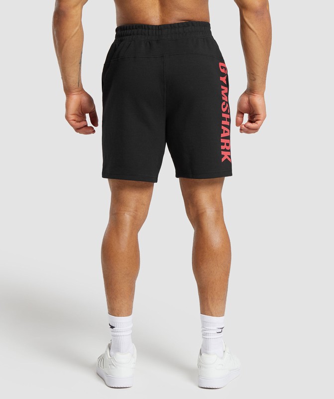Gymshark Impact Shorts Black / Vivid Red | 19845FEQJ