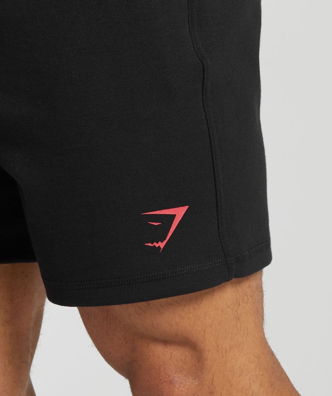 Gymshark Impact Shorts Black / Vivid Red | 19845FEQJ