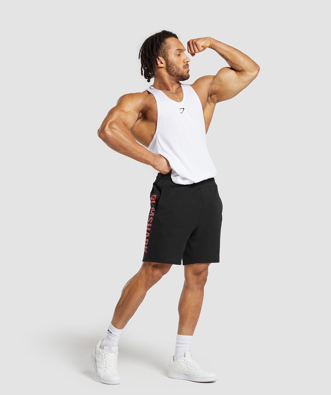 Gymshark Impact Shorts Black / Vivid Red | 19845FEQJ