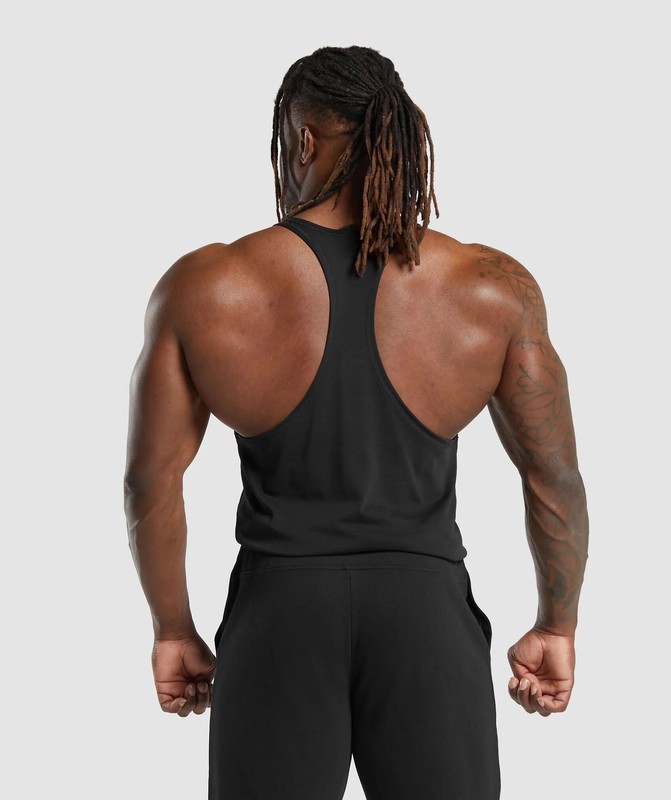 Gymshark Impact Stringer Black | 92578GEJL