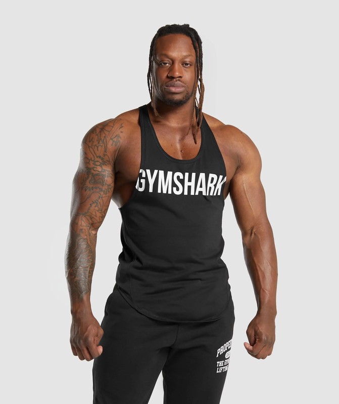 Gymshark Impact Stringer Black | 92578GEJL