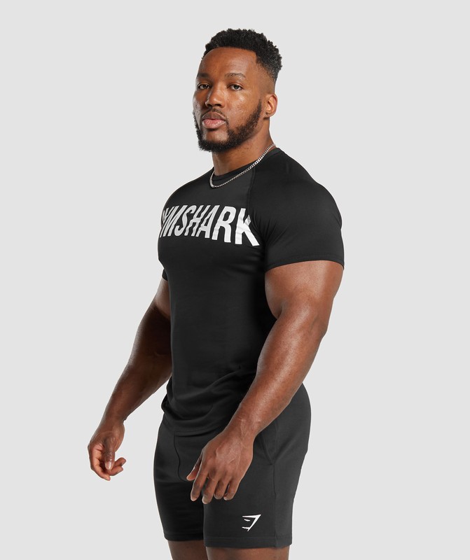 Gymshark Impact T-Shirt Black | 86951JQYG