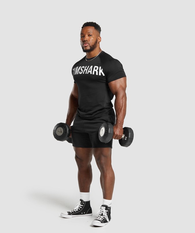 Gymshark Impact T-Shirt Black | 86951JQYG