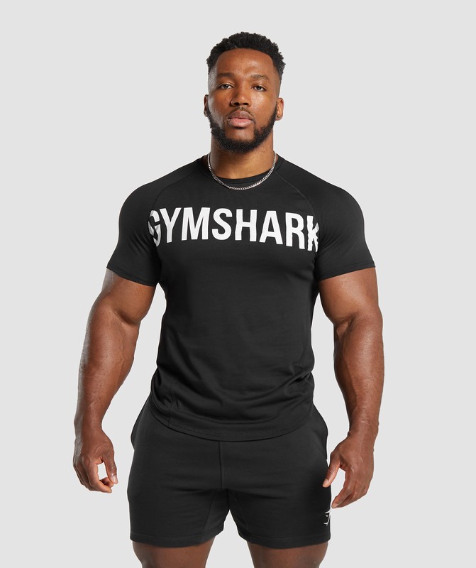 Gymshark Impact T-Shirt Black | 86951JQYG